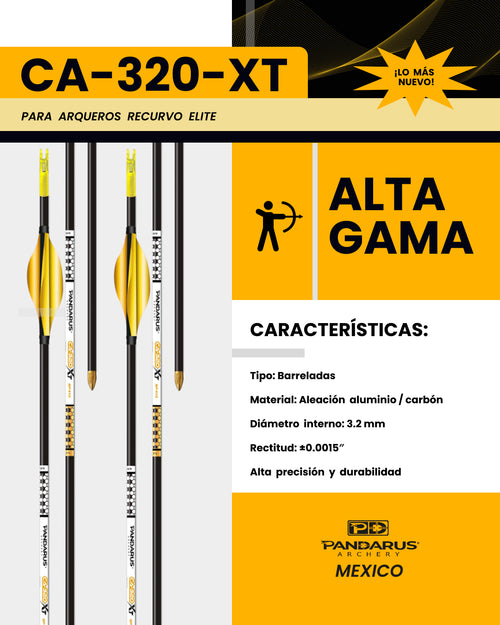 FLECHAS COMPLETAS - CA 320 XT - ARCO RECURVO