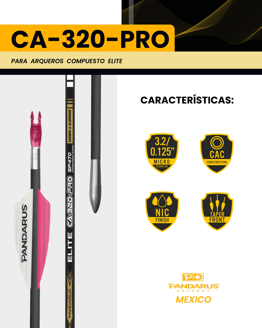 FLECHAS COMPLETAS - CA 320 PRO - ARCO COMPUESTO