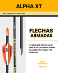 FLECHAS ARMADAS - ALPHA XT - ARCO COMPUESTO Y RECURVO