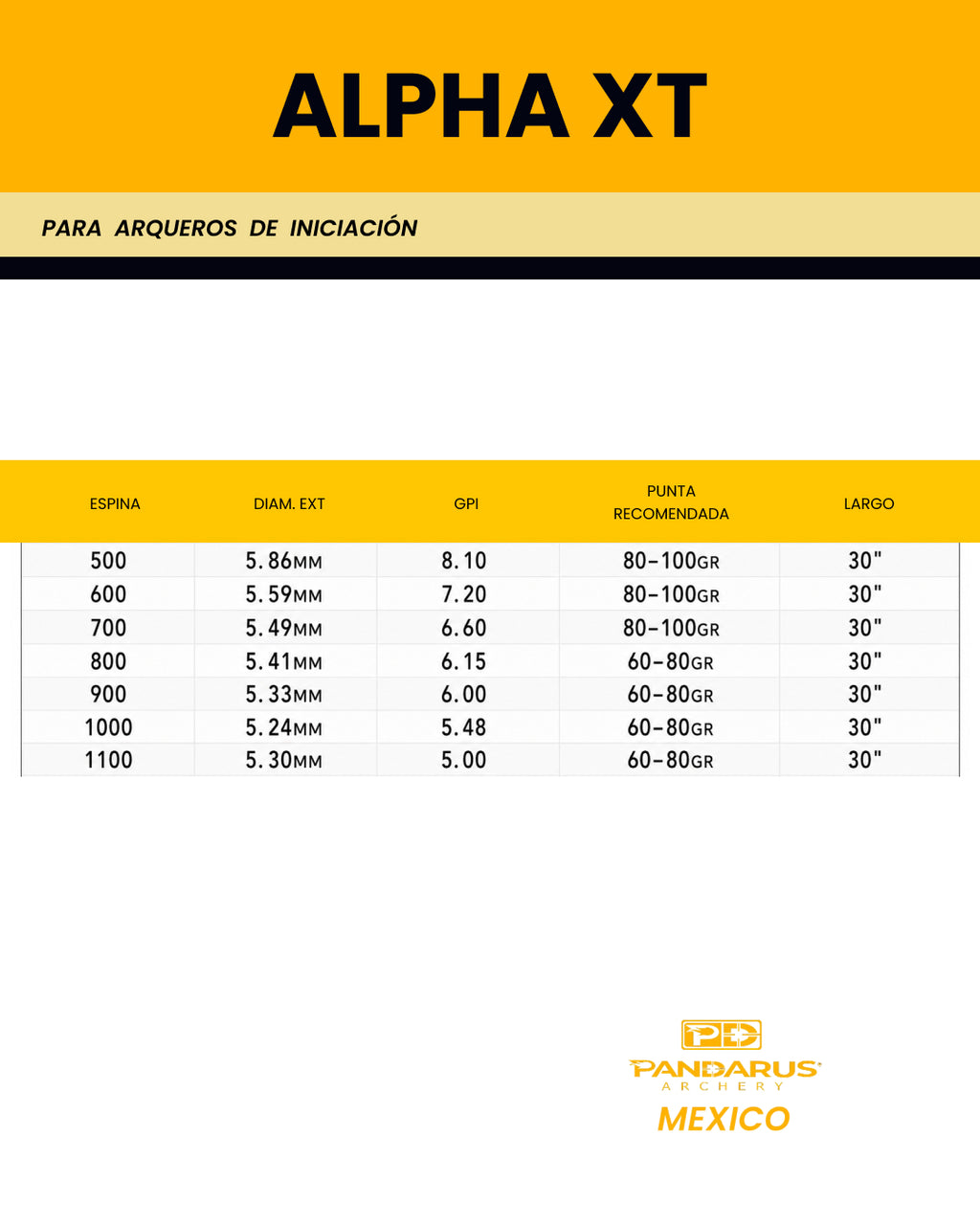FLECHAS ARMADAS - ALPHA XT - ARCO COMPUESTO Y RECURVO