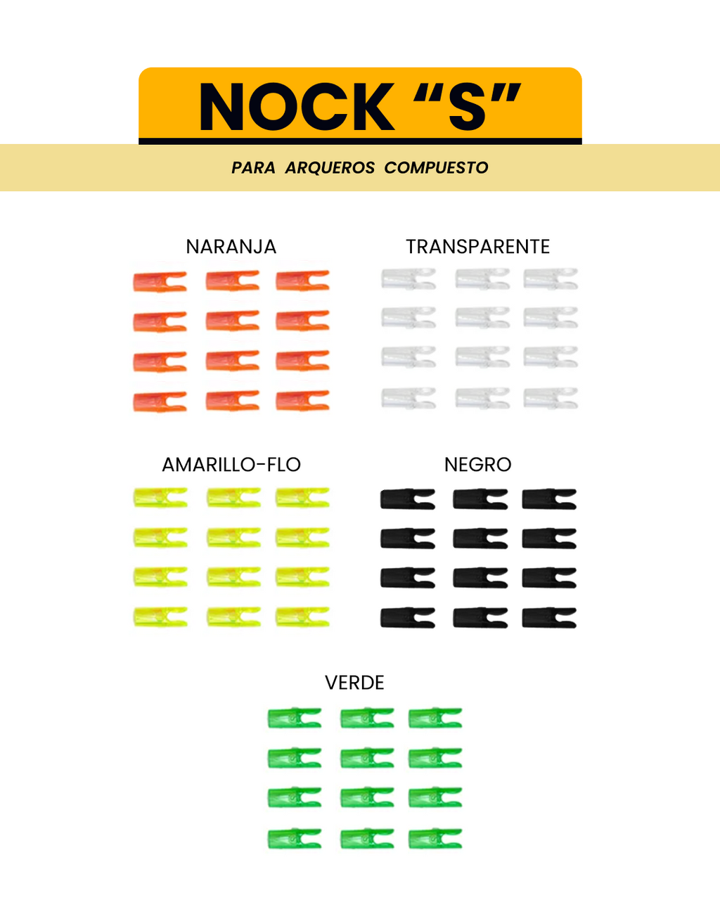 NOCKS PARA FLECHAS COMPLETAS