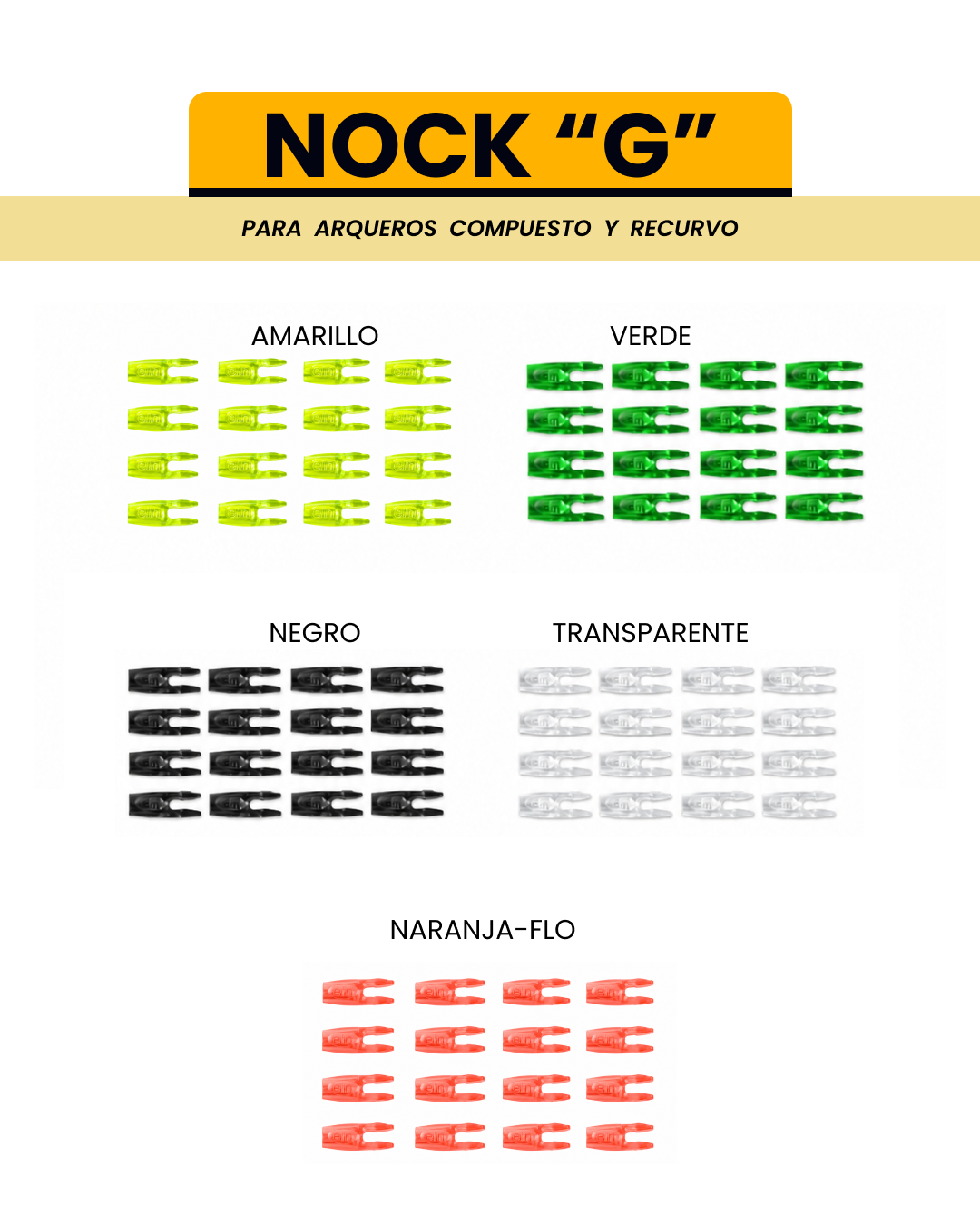 NOCKS (12 PIEZAS)